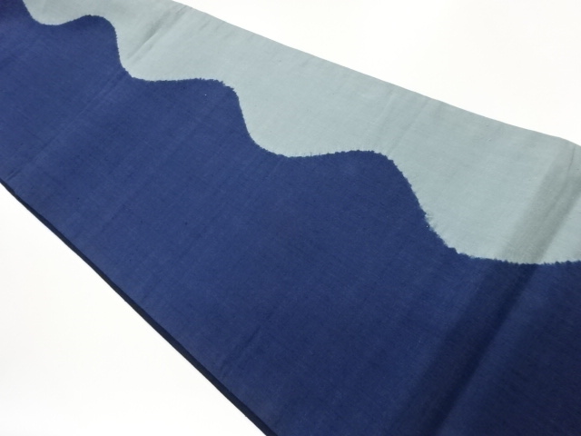 JAPANESE KIMONO / FUKURO OBI / TSUMUGI / SHIBORI / COURBE